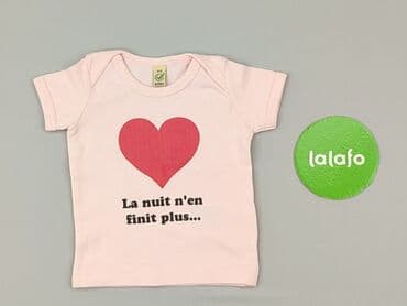 różowa koszulka niemiec: T-shirt, 1-3 months, condition - Very good — 2