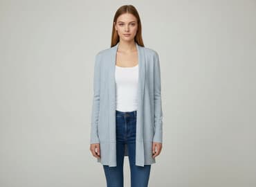 sweter w chmurki reserved: Reserved, Kardigan damski, rozmiar S — 6