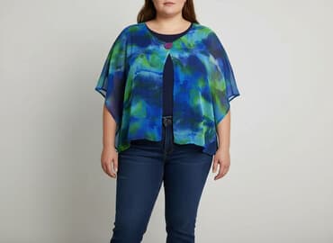 szyfonowa narzutka na sukienkę: Women`s cape, size 4XL — 1