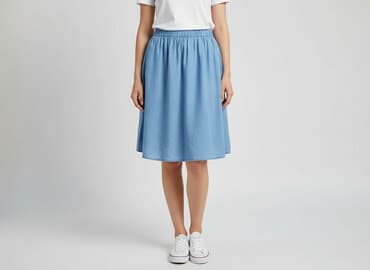 spodenko spódniczka jeans: Spódnica damska, rozmiar S — 5