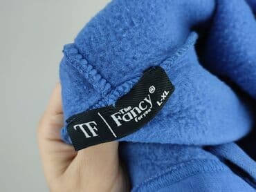 niebieska bluza pull and bear: Fancy, Bluza z kapturem dla mężczyzn, L — 4