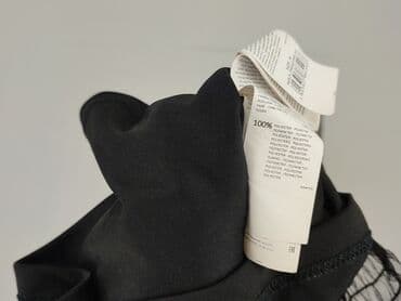 czarne bluzki z przezroczystymi rękawami: Reserved, Bluzka damska, rozmiar M — 6