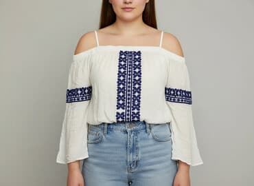 bluzka z odkrytymi ramionami zalando: Bluzka damska, rozmiar XL — 6