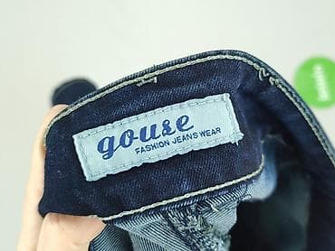 washed blue jeans: Spódnica damska, rozmiar L — 4