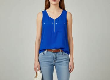 bluzka damska z suwakiem: Bluzka damska, rozmiar L — 1