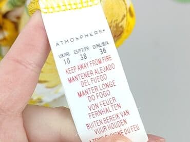 żółte bluzki z krótkim rękawem: Atmosphere, Bluzka damska, rozmiar S — 4