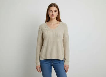 kamizelka bezowa mohito: Sweter damski, rozmiar L — 5