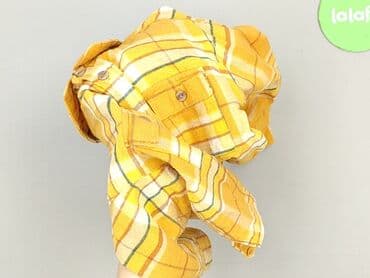 krotkie skarpety reserved: Shirt 2-3 years, condition - Very good, pattern - Cell, color - Yellow — 5