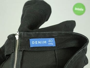 spódnice dżinsowe plus size: Denim, Spódnica damska, L — 4