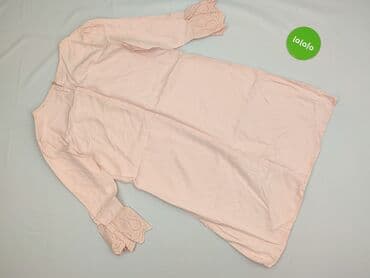 różowa sukienka z długim rękawem: Sukienka damska, rozmiar S — 3