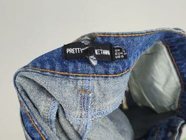 spodenki jeansowe z wysokim stanem pull and bear: PrettyLittleThing, Szorty damskie, rozmiar M — 4