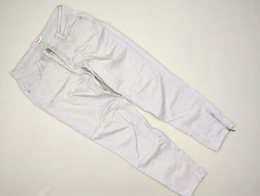 legginsy woskowane wysoki stan: Material trousers for women, size S (EU 36) — 2