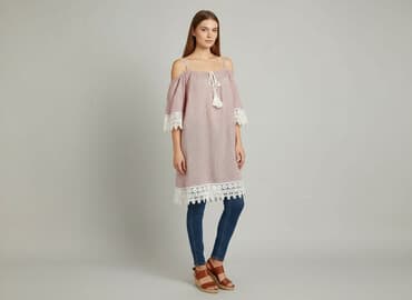 czerwona sukienka cropp: Pronto Moda, Sukienka damska, rozmiar S — 6