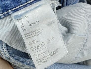 jeansy plus size wysoki stan: H&M, Jeansy damskie, XS — 4