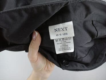 zara woskowane spodnie: Next, Material trousers for women, size L (EU 40) — 5