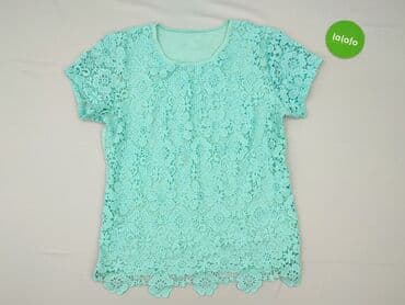 czarne bluzki z koronką plus size: Жіноча блуза, розмір XL — 3