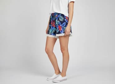 krótkie spodenki aliexpress: SZACHOWNICA, Szorty damskie, rozmiar L — 7