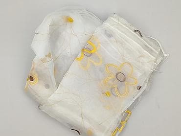 Przezroczysta firana woalowa z haftem kwiatowym - Delikatny, lekko