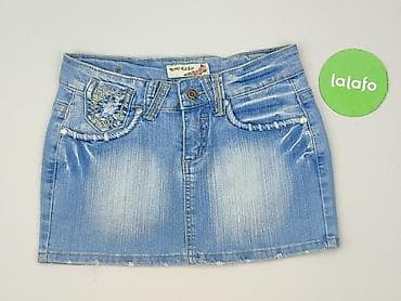 spódnice jeans mini: Denim, Spódnica damska, rozmiar M — 2