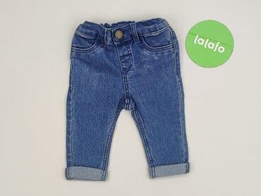 legginsy na szelkach dla niemowlaka: Spodnie jeansowe, H&M, 3-6 miesięcy, stan - Bardzo dobry — 2