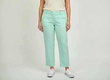 spódnico spodnie lniane: Spodnie materiałowe damskie, rozmiar 2XL — 1