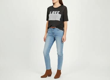 terranova spodnie z wysokim stanem: Terranova, Bluzka damska, rozmiar M — 10