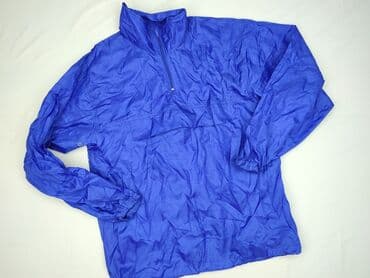 kurtki czarne z kapturem: Lekka wiatrówka/kurtka anorak w kolorze kobaltowym. - Materiał: 100% — 1