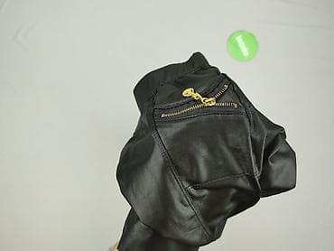 and jeggings: Legginsy Ze skóry ekologicznej damskie, rozmiar L — 5