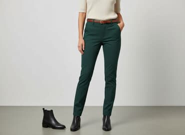 kurtka zimowa damska reserved zielona: Reserved, Spodnie materiałowe damskie, rozmiar S — 1