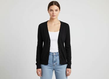 top z łańcuszkiem bershka: Bershka, Kardigan damski, rozmiar S — 6