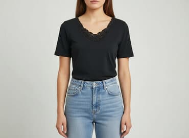 koszulki ideal z koronką: T-shirt damski, rozmiar S — 1