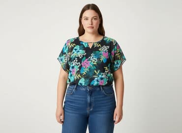 bluzki wiązane z boku: Yessica, Bluzka damska, rozmiar 4XL — 1