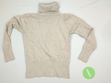 sweter piórkowy na drutach: Golf damski, rozmiar S — 3