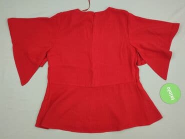 czerwona bluzka z baskinką: F&F, Bluzka damska, rozmiar M — 3
