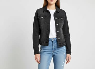 sinsay ramoneska: Sinsay, Women`s jeans jacket, size XS — 1