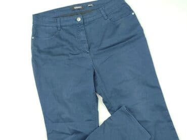 jeansy damskie podarte: Material trousers for women, size S (EU 36) — 1