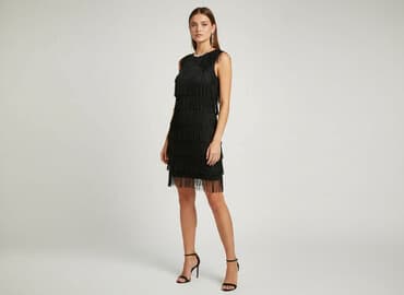 sukienka z frędzlami zalando: Amisu, Sukienka damska, rozmiar S — 1