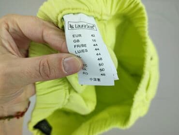 marc lauge spodnie: Laura Scott, Material trousers for women, size XL — 6