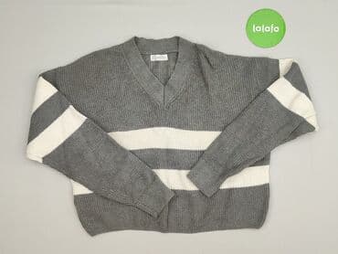 sweter w paski z serduszkiem: MNG, Sweter damski, M — 2