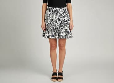 spódniczka mini rozkloszowane: CAMAIEU, Spódnica damska, rozmiar S — 6