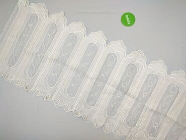 Oświetlenie: Firanka panelowa z haftem – biała - Delikatna, półprzezroczysta — 2