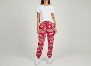 spodnie pizamowe hello kity: Spodnie materiałowe damskie, rozmiar S — 5