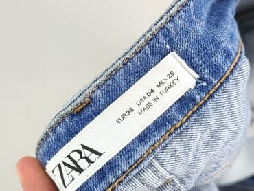 niebieska satynowa sukienka zara: Zara, Jeansy damskie, rozmiar S — 4