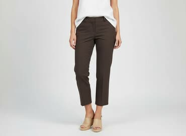 wysokie trampki do krótkich spodni: Spodnie 3/4 damskie, rozmiar S — 6