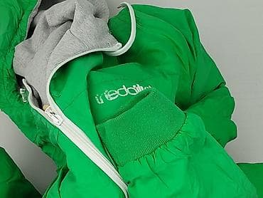 kurtki stoprocent: Męska kurtka z kapturem i podszewką dresową – zielona - Rozmiar: XL — 5