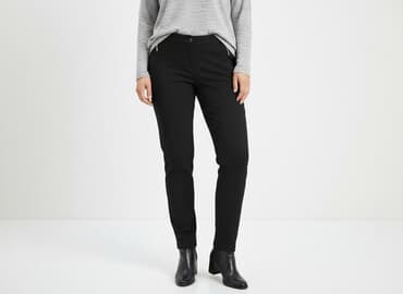 dżinsy damskie ocieplane: Spodnie materiałowe damskie, rozmiar XL — 6