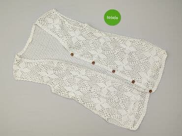 długą kamizelka na szydełku: Hand Knitted, Narzutka damska, rozmiar M — 2