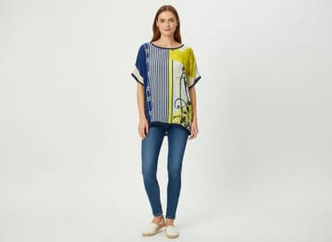 bluzki dla starszych pań po 70 allegro: Bluzka damska, rozmiar One size — 1