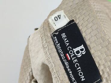 plisowane beżowa spódnice: Women`s skirt, size L — 4