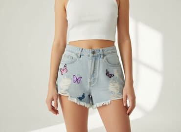 cropp spodnie krótkie: Cropp, Szorty damskie, rozmiar 2XS — 1